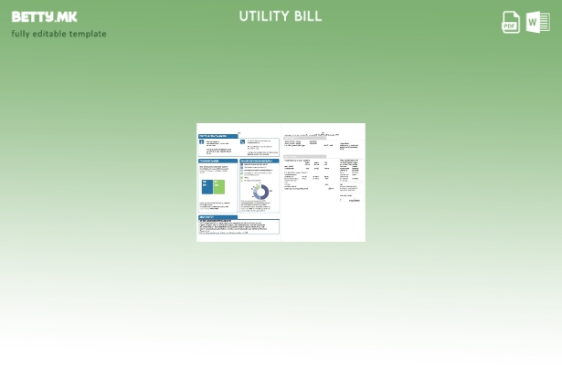 Модерен стил Обединетото Кралство SSE Energy шаблон страници за сметки за кому 1